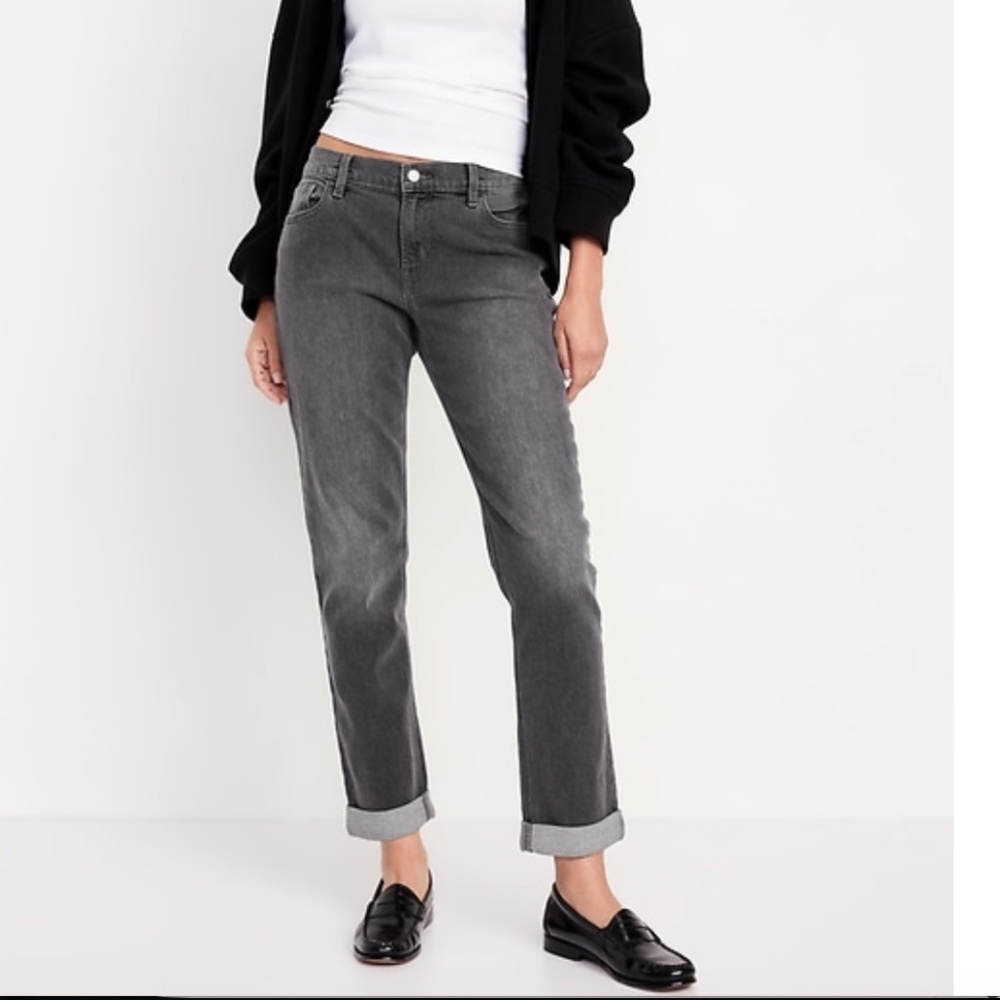 ✨ Old Navy Boyfriend Girlfriend Jeans Charcoal Gray